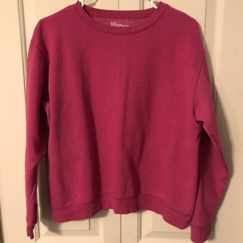 Hanes comfort blend pink sweatshirt